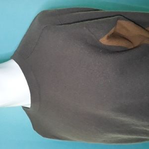 Cloudveil mens dark brown and light brown crewneck sweater. Large